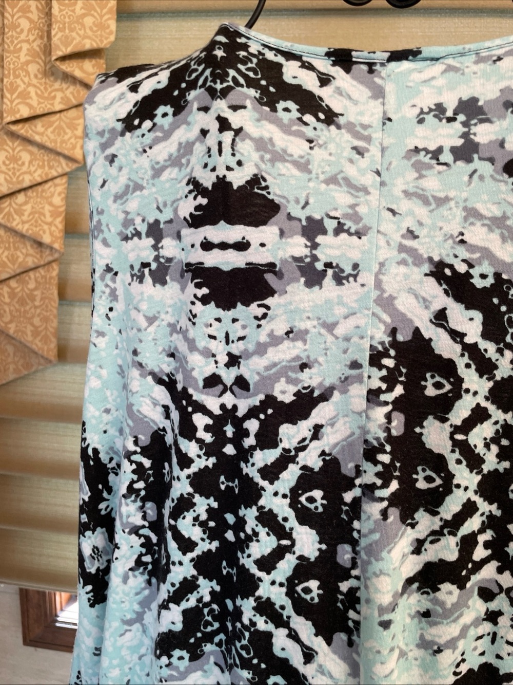 Bobby Brooks Women’s Mint Green/Black/White A-Line Tank Dress Caged Front Sz XL - Picture 8 of 10